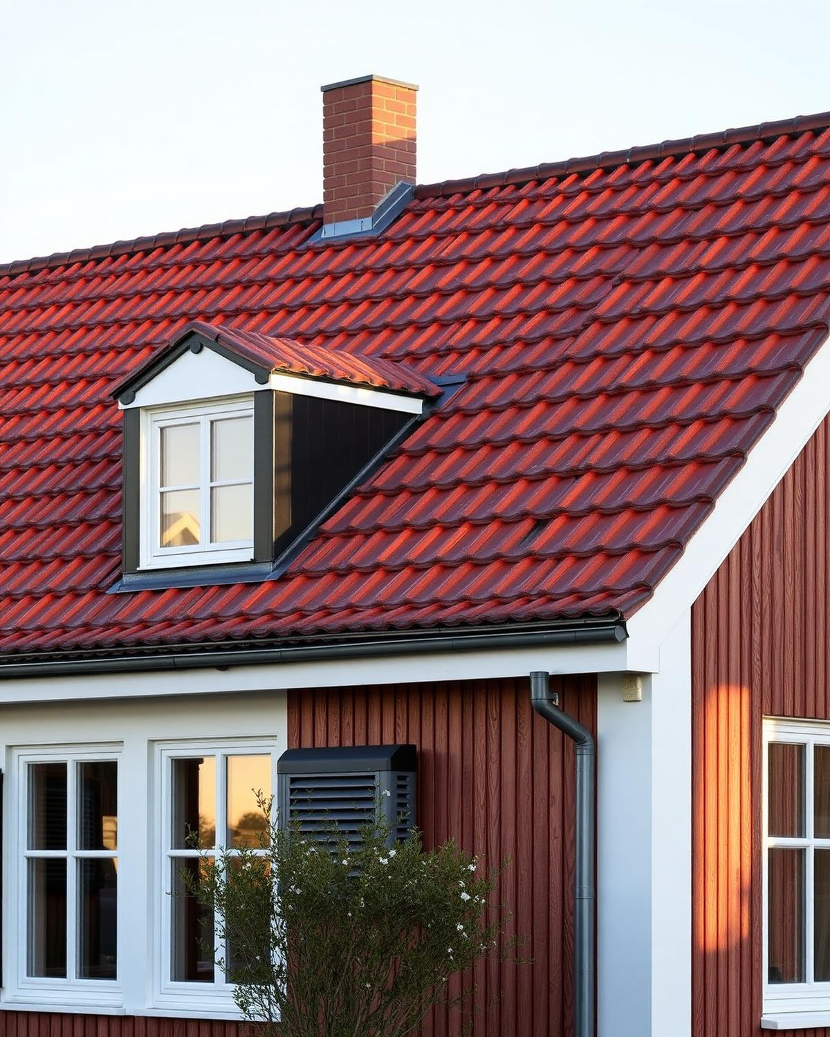 Nyt tag udført af tømrer i Hillerød — komplet tagudskiftning med nye tagsten og undertag på villa i Nordsjælland